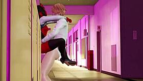 meruccubus studies then relaxes in 3d hentai