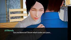 In my new family episode 236, she's riding me with her big ass and tits.