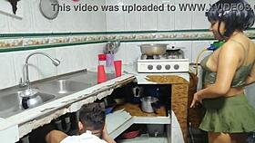 Wife fucks plumber without husband noticing