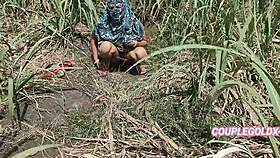 Owner secretly takes the tender girl home from the field for pleasure.