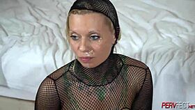 brutal anal pounding for white woman in deepthroat gangbang with ass to mouth action. she takes facial cum after painful fucking in every hole.