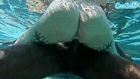 teen amateur underwater with bbc