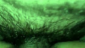 I let another guy bang my slutty wife in a hot trio, filling her hairy pussy with cum.