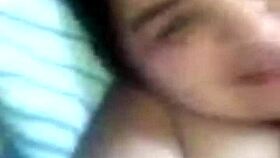 Wow, this horny fat MILF shows her big tits and wet vagina on video call!