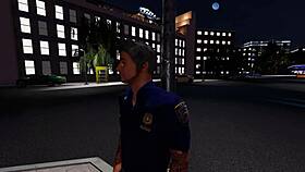 Babe bribes security with anal sex