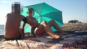 i got wild flashing my pussy on a public beach, squirting hard