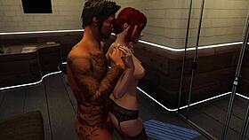 Babe bribes security with anal sex