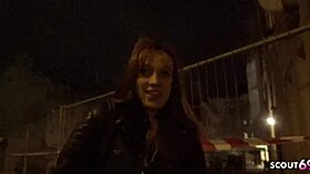 German Scout Picks Up Skinny Freckled Redhead French Wife Luna Thurman for Casting Fuck