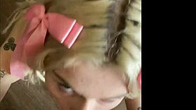 emma rosie gives a hot blowjob hookup.