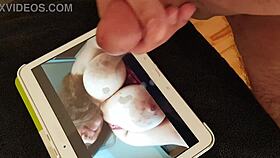 Young amateur masturbates his hard cock and delivers a massive cumshot tribute to elpapi219