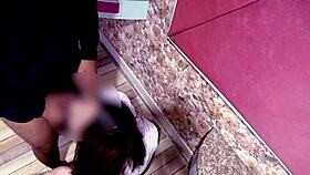 Hard fast fuck with asian cum in mouth