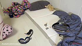 Female Slave Lexi Grey Swallows Morning Piss. Rough Ass Fucking Leaves Her Covered in Cum.