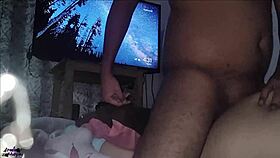 Wow, my sister-in-law gets a happy ending massage with cum!