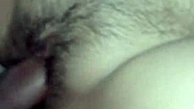 I let another guy bang my slutty wife in a hot trio, filling her hairy pussy with cum.