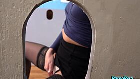 Charlotte Sins Sucks Big Black Gloryhole Cock Deeply