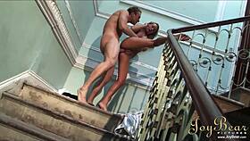 naughty blonde paige ashley sucks cock bends over for doggystyle