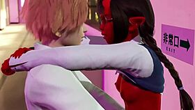 meruccubus studies then relaxes in 3d hentai