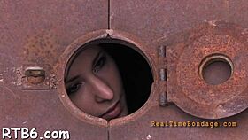 Sloppy blowjob sucking in bondage with european couple! 😏🔗