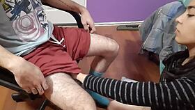 beautiful geeky girl sucks starwars fan mans cock. Blowjob big cock small 18+ tits petite 18+ cute cock monster cock amateurs homemade tits.