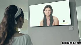 Young 18+ housewife audited, submitted to physical exam with licking and doggystyle drilling