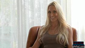 perfect milf blonde strips in hot houston shoot