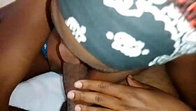 Latina submissive sucks cock despite dirty talk