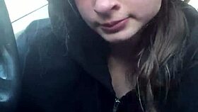 my lesbian bestfriend humiliates me with road head in the car