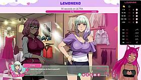 Lewdneko plays futa dick game 😏