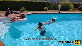 Mature European Cougar Mommy with Big Natural Tits and Shaved Pussy Does Outdoor Activities Again