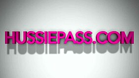 Teen Natalie Porkman enjoys a rough threesome with two cocks.