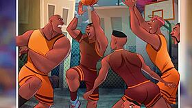 Astros Do Basquete Completo - As Maiores Pirocas Dos Desenhos Gays