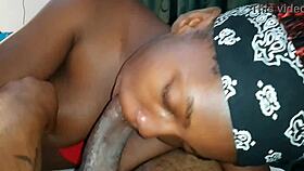 Latina submissive sucks cock despite dirty talk