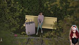 Dreamland episode 13 features fishnet and corset sex in porn game