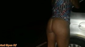 Dancing Naked, Cuckold Fucks Me on Car