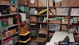 Shoplifting Tighty Teen 18+ Tried to Escape from Back Office!