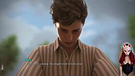 Dreamland episode 13 features fishnet and corset sex in porn game