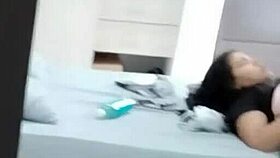 discovering stepsister with boyfriend in room and recording for later fun part 2