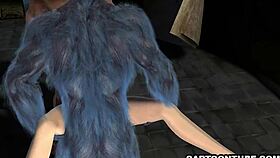 Does this busty 3d cartoon babe enjoy getting double teamed in jail?