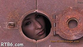 Sloppy blowjob sucking in bondage with european couple! 😏🔗