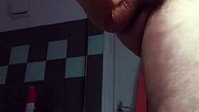 Grandma Drills Hairy Pussy with Cucumber