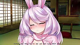 Fucking pink catwomen from the back in hotspring