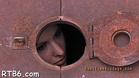 Sloppy blowjob sucking in bondage with european couple! 😏🔗