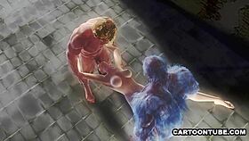 Does this busty 3d cartoon babe enjoy getting double teamed in jail?