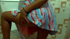 POV Cellphone Captures Gonzo Blowjob In Public Bathroom