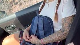 hey, taxi driver takes advantage of girl with no fare