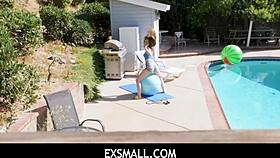 I love watching Brad Newman pummel Lily Glees' tight wet pussy