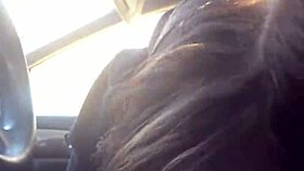 my lesbian bestfriend humiliates me with road head in the car