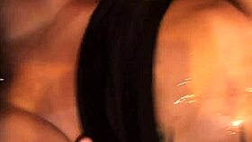 orgy babe gets bukkaked with cumshots!