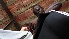 gave it up to the black dude from rio's favela with wet anal action