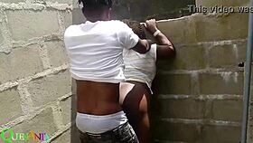 i fucked my neigbor's juicy pussy outside in public